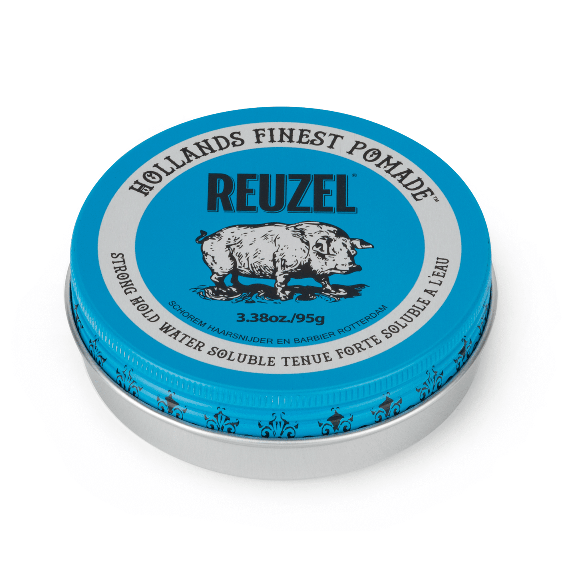 Reuzel Blue Pomade – Strong Hold & High Sheen, 4 Oz