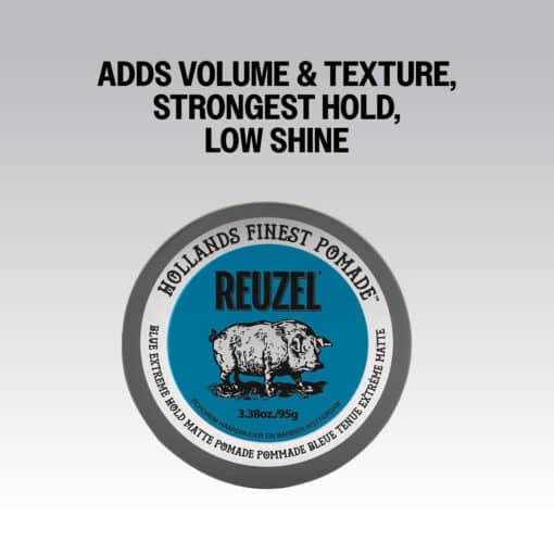 REUZEL BLUE EXTREME HOLD MATTE POMADE - Image 2